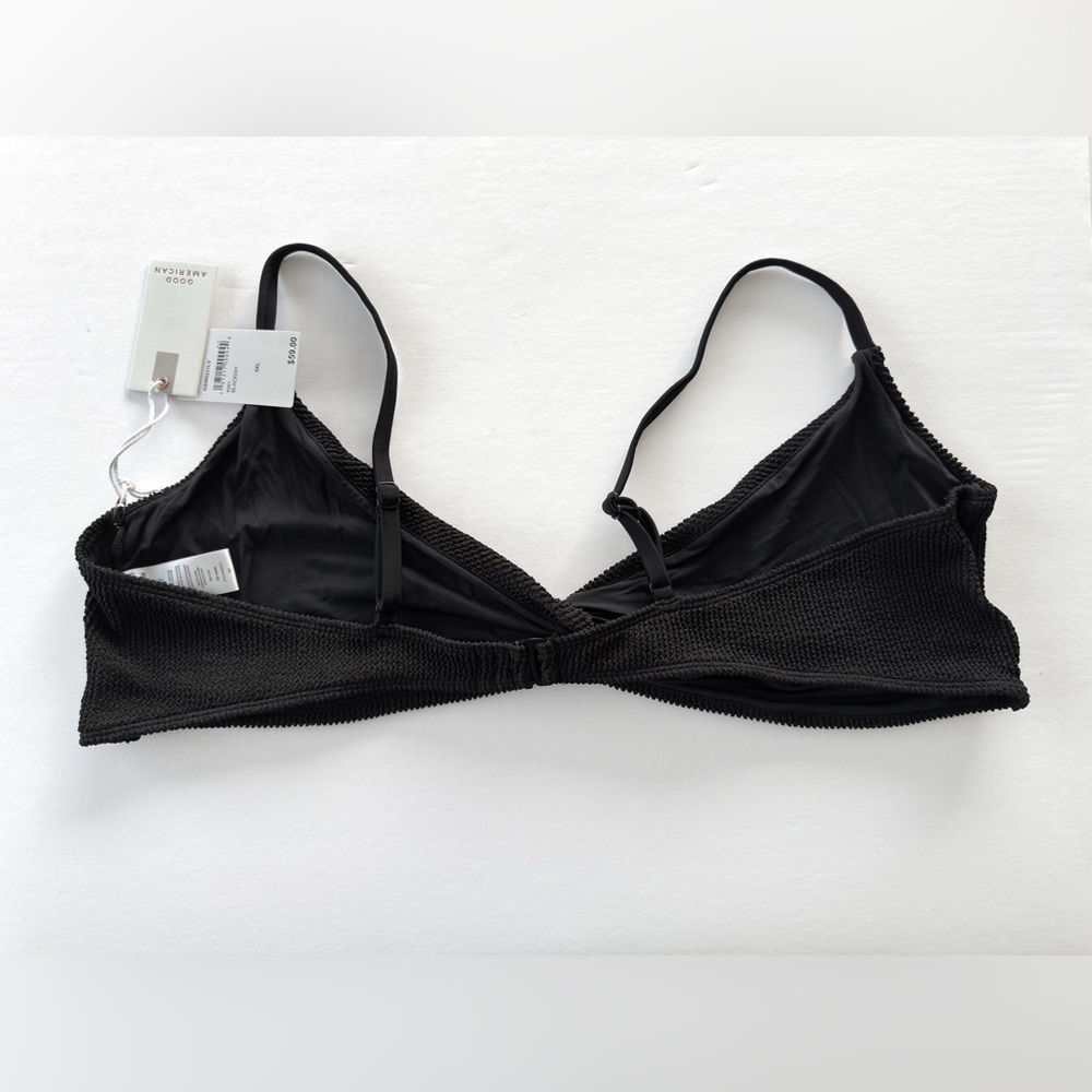 Good American Always Fits Twist Bikini Top New With Tags - Picture 4 of 9